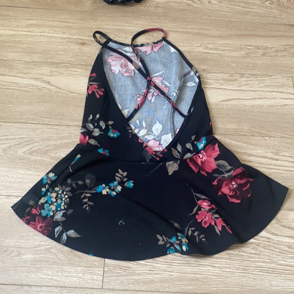 Floral small size dress shirt - Picture 2 of 3